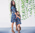 Floral Printed Matching Dress - Priority Shipping Matching Mom and Daughter Outfits Little Palace Store